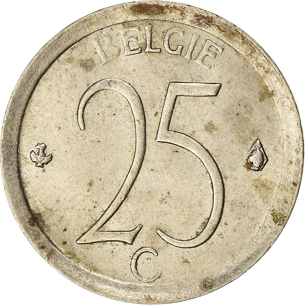 Monnaie, Belgique, 25 Centimes, 1974, Bruxelles, TB+, Cupro-nickel, KM:154.1