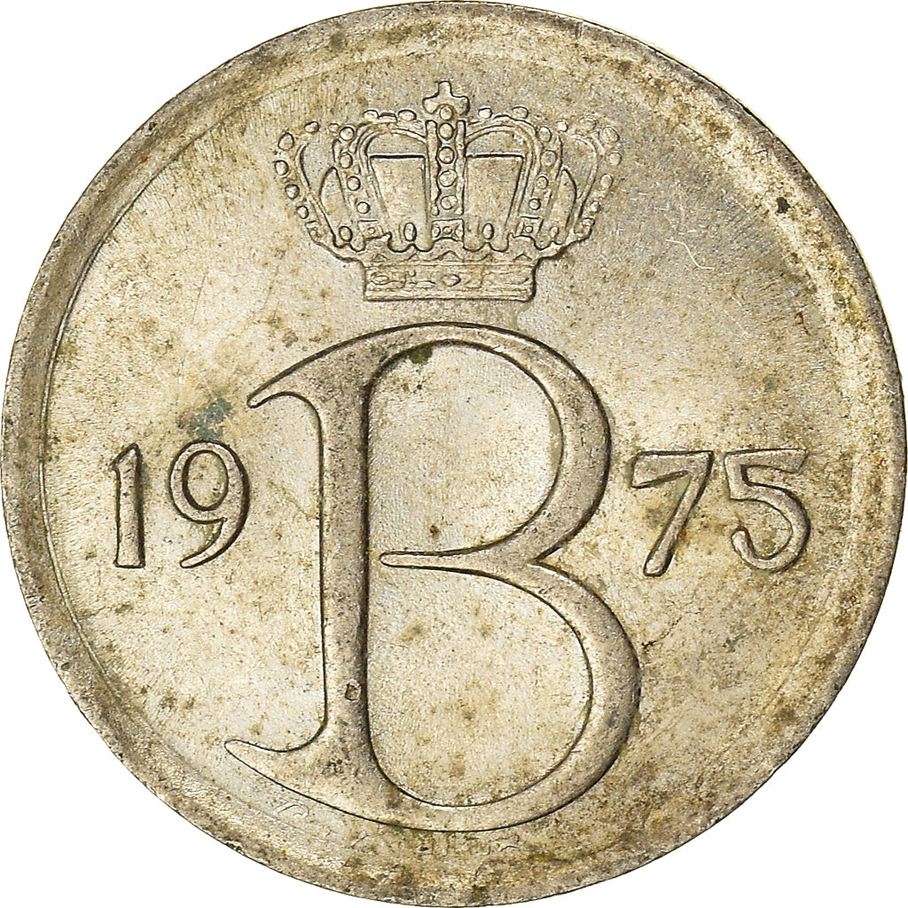 Monnaie, Belgique, 25 Centimes, 1975, Bruxelles, TB, Cupro-nickel, KM:153.1