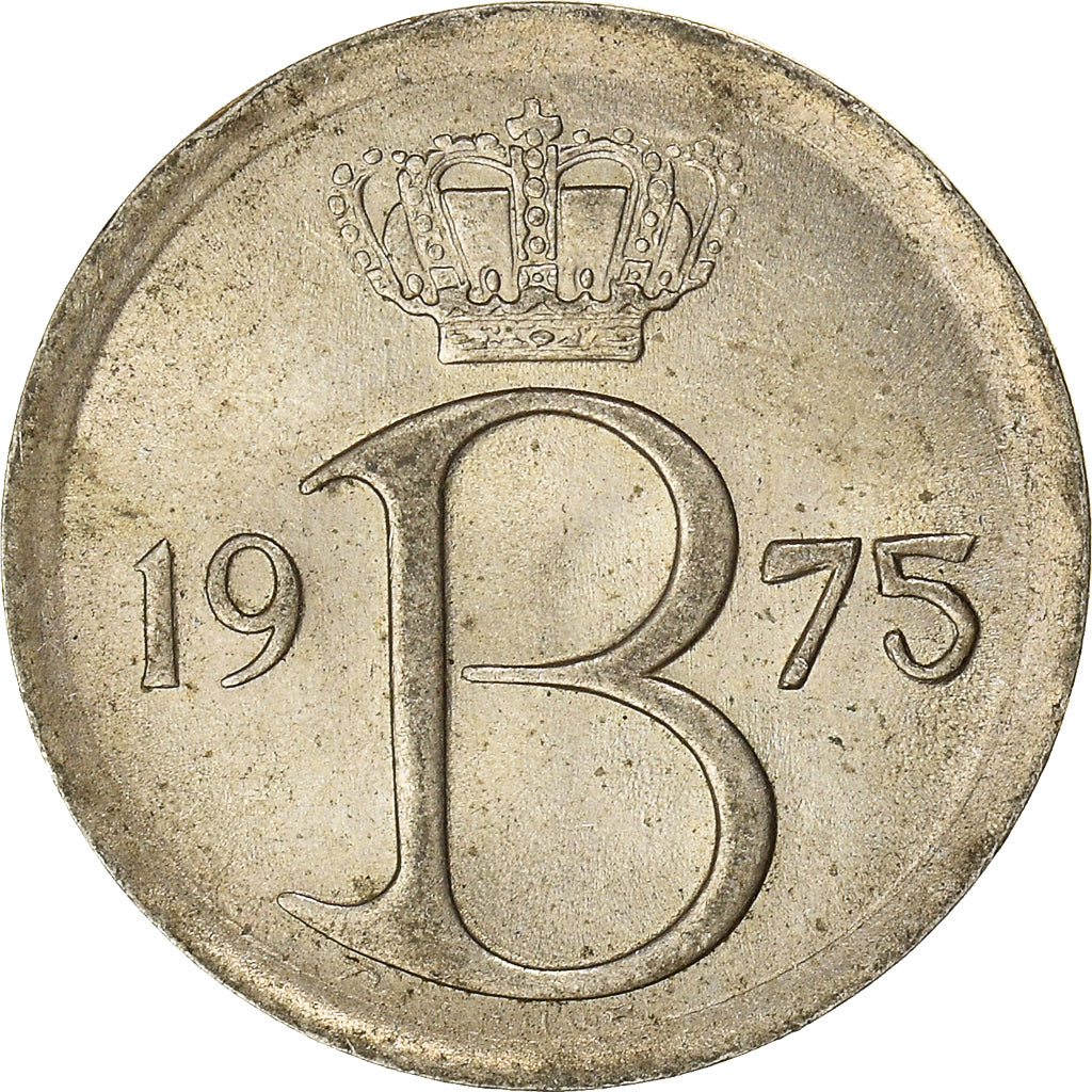 Coin, Belgium, 25 Centimes, 1975, Brussels, VF(30-35), Copper-nickel, KM:153.1
