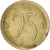 Münze, Belgien, 25 Centimes, 1975, Brussels, S+, Kupfer-Nickel, KM:154.1