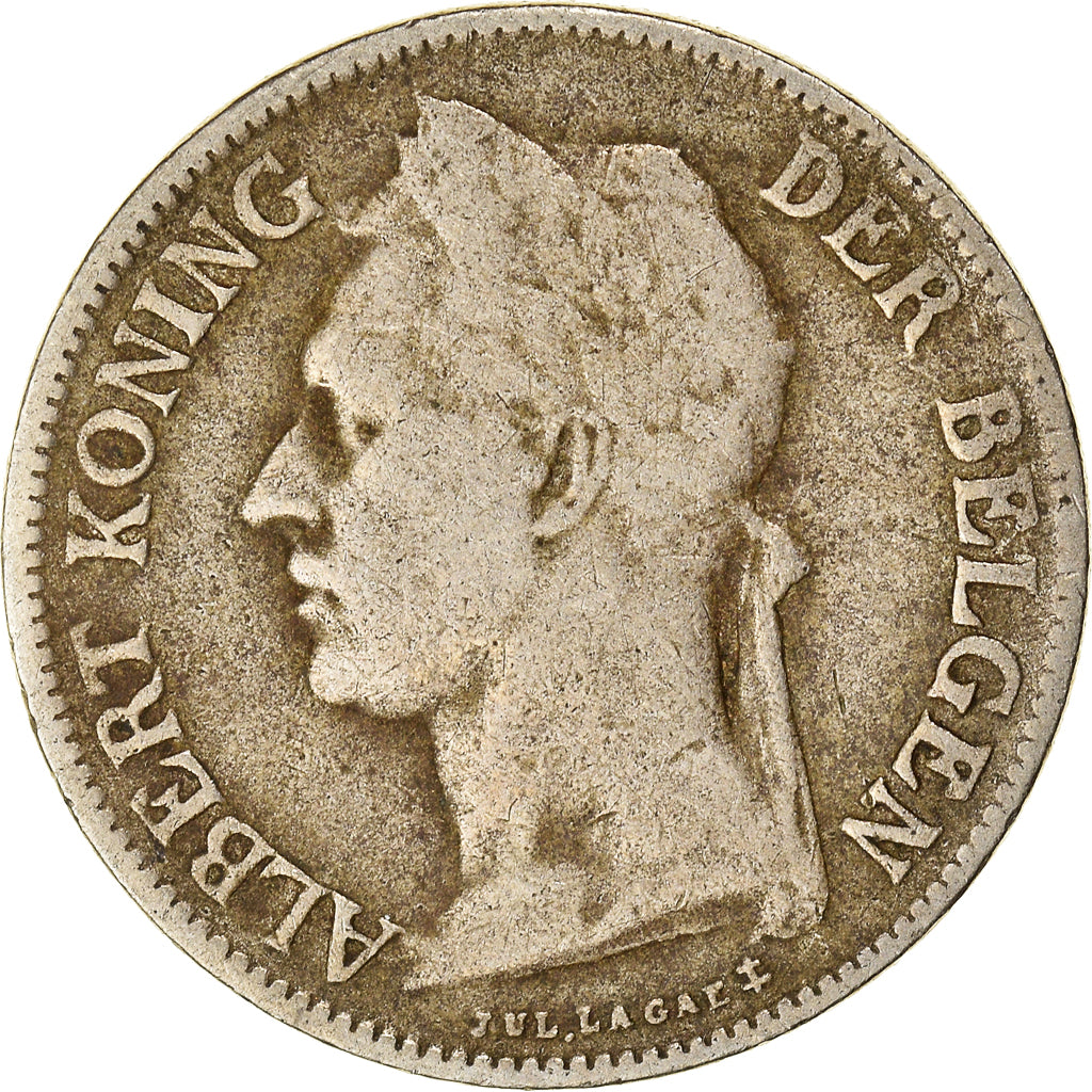 Coin, Belgian Congo, 50 Centimes, 1926, VF(20-25), Copper-nickel, KM:23