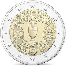 Munten, Frankrijk, Parijse munten, 2 Euro, UEFA Euro 2016, 2016, FDC, Bimetallic
