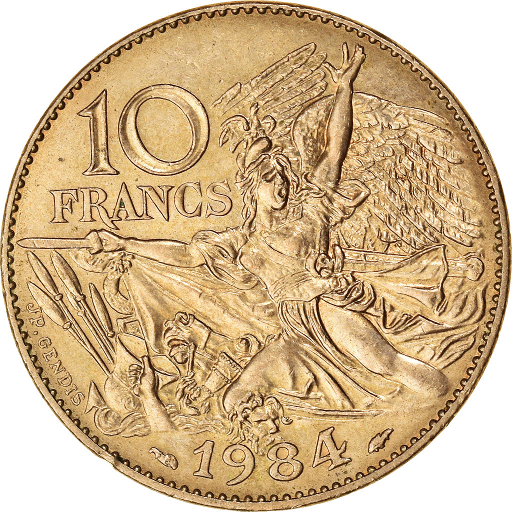 Munten, Frankrijk, 10 Francs, 1984, ZF, Copper-nickel Aluminium, Gadoury:818