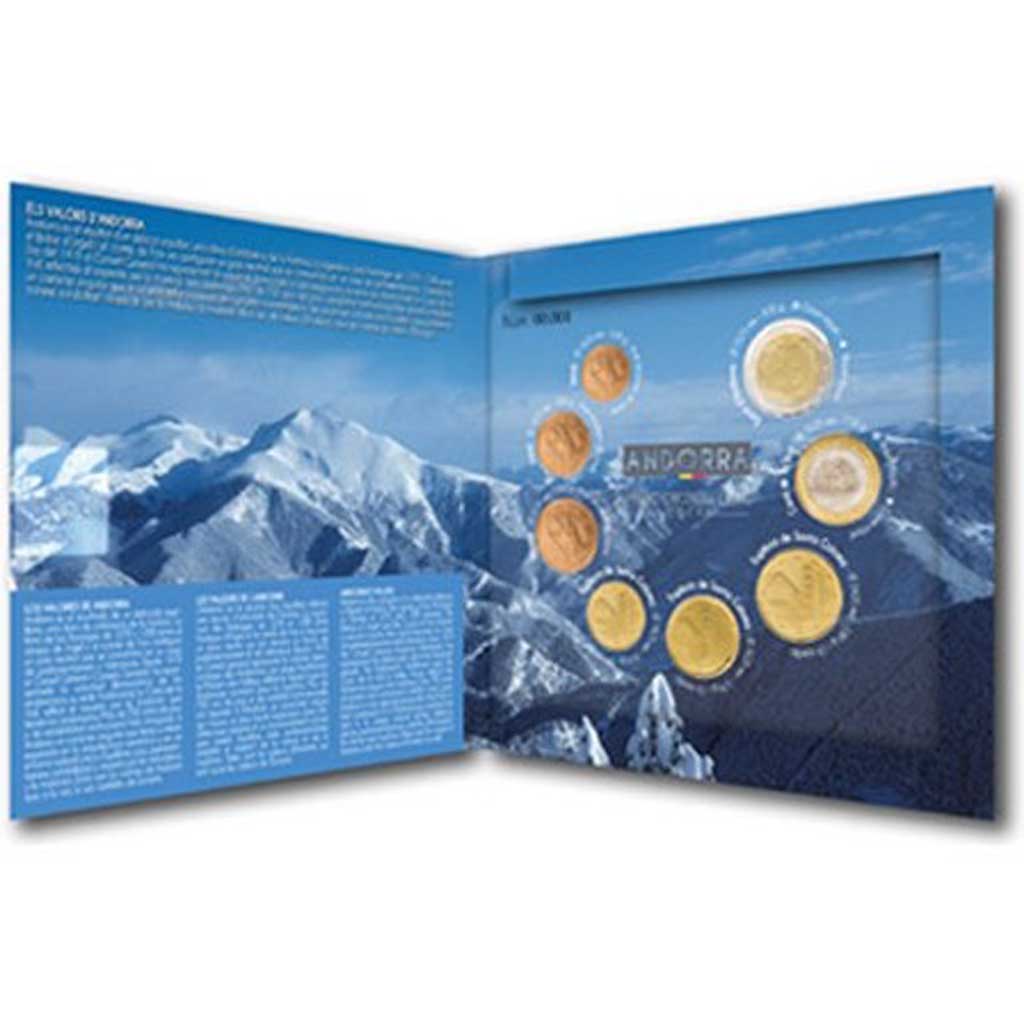 Andorra, 1 Cent to 2 Euro, 2014, MS(65-70)