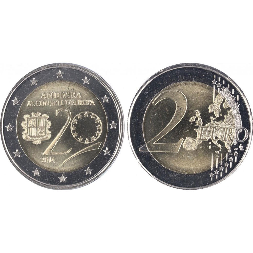 Andorra, 2 Euro, 2014, MS(65-70), Bi-Metallic