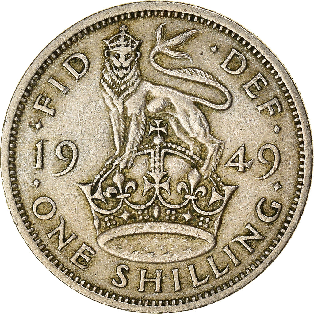Monnaie, Grande-Bretagne, George VI, Shilling, 1949, TB+, Cupro-nickel, KM:876