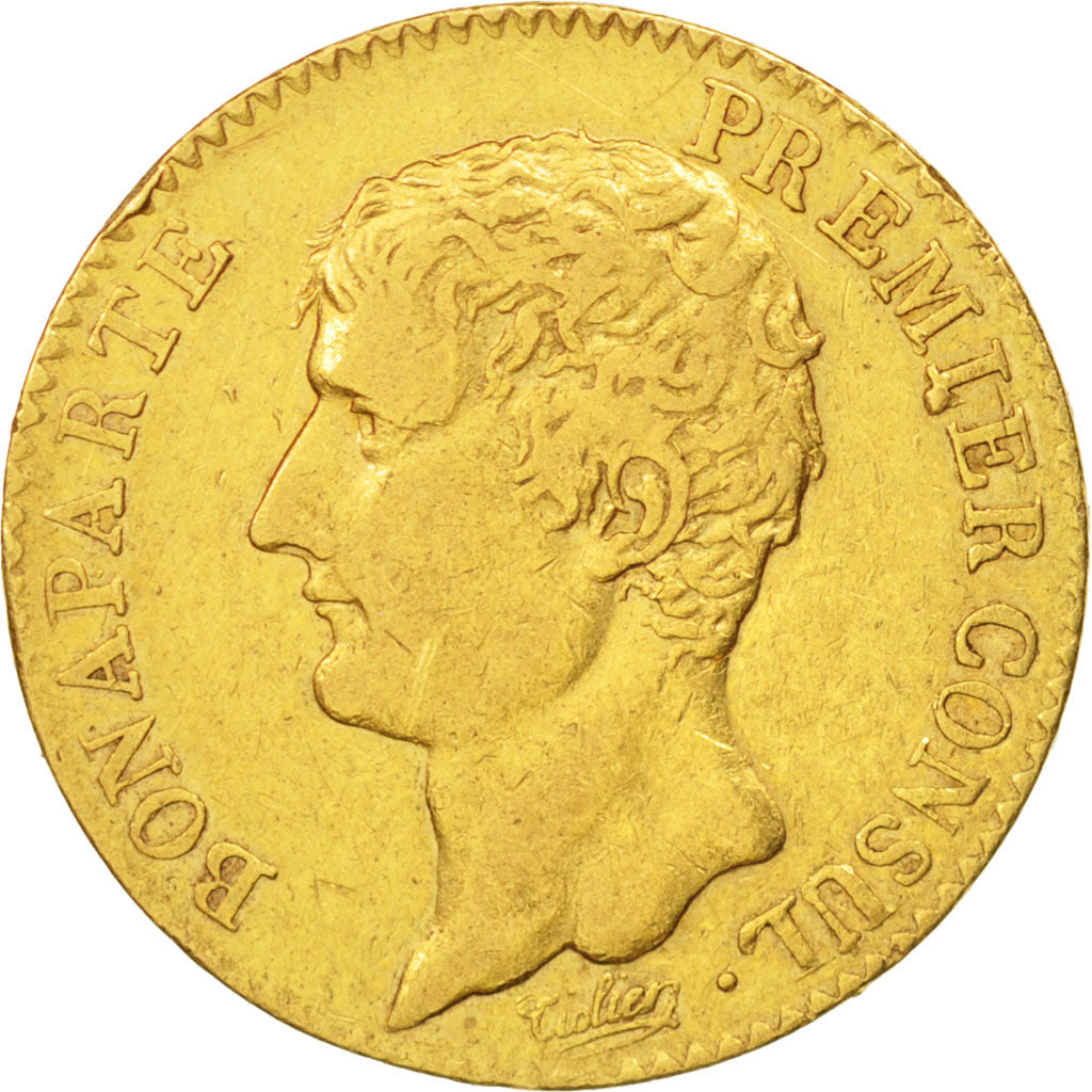 France, Napoléon I, 20 Francs, An XI, Paris, EF(40-45), Gold, KM:651
