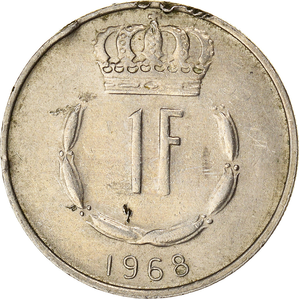 Münze, Luxemburg, Jean, Franc, 1968, SS, Kupfer-Nickel, KM:55