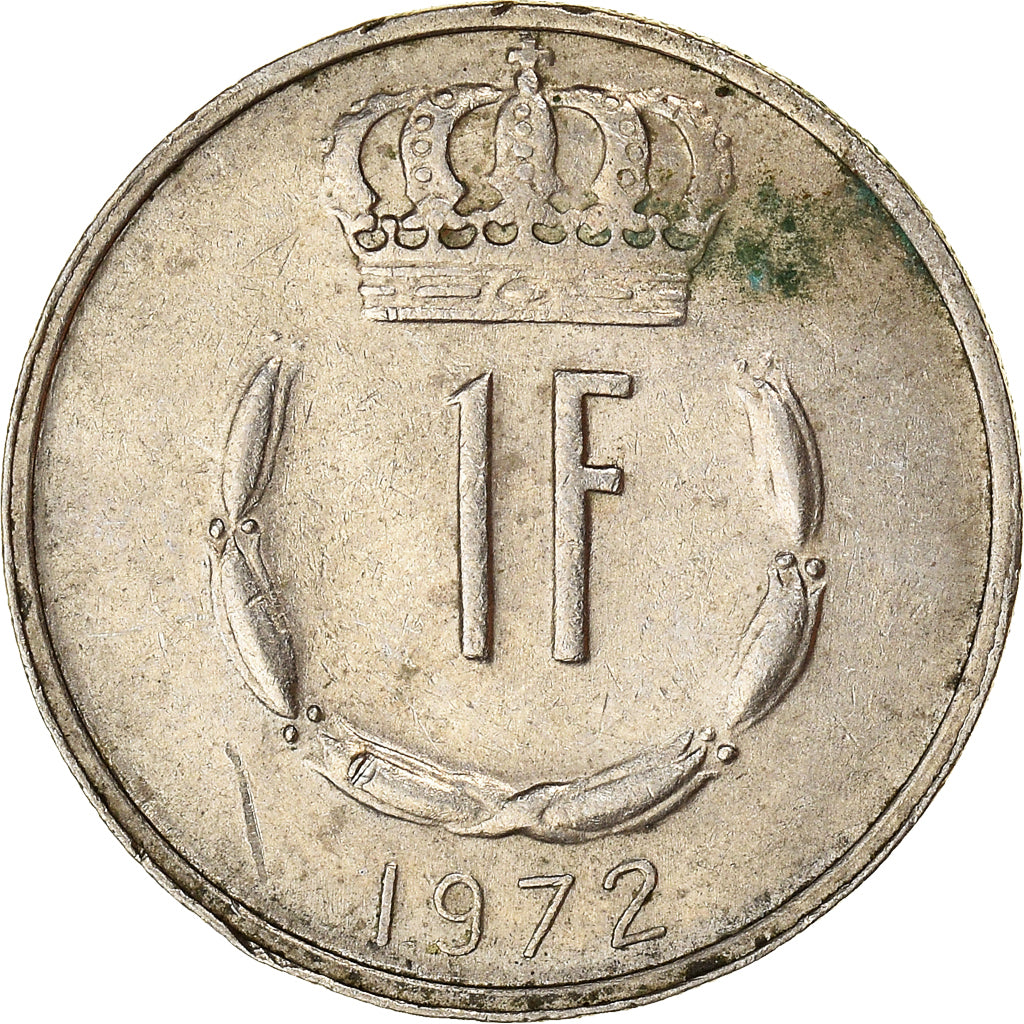 Moneda, Luxemburgo, Jean, Franc, 1972, BC+, Cobre - níquel, KM:55