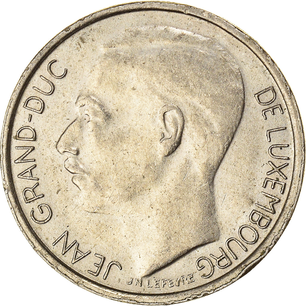 Moeda, Luxemburgo, Jean, Franc, 1980, VF(30-35), Cobre-níquel, KM:55