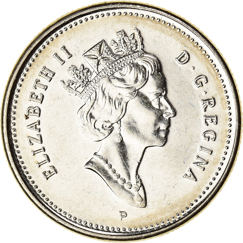 Coin, Canada, Elizabeth II, 25 Cents, 2001, Royal Canadian Mint, Ottawa