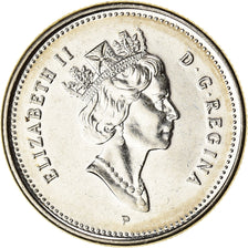 Coin, Canada, Elizabeth II, 25 Cents, 2001, Royal Canadian Mint, Ottawa