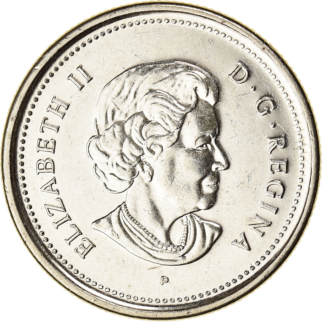 Moneda, Canadá, Elizabeth II, 25 Cents, 2006, Royal Canadian Mint, MBC+