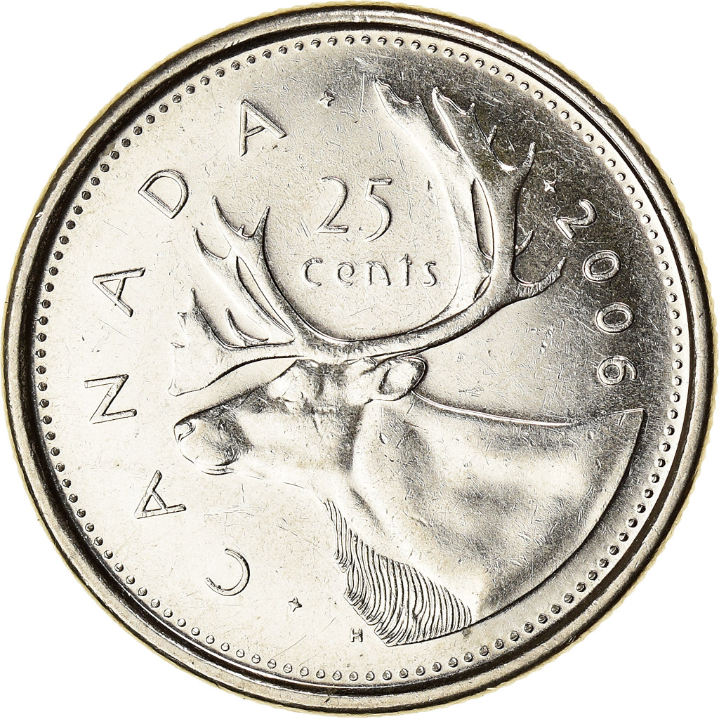 Moneda, Canadá, Elizabeth II, 25 Cents, 2006, Royal Canadian Mint, MBC+