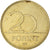 Moneta, Ungheria, 20 Forint, 2005, Budapest, MB+, Nichel-ottone, KM:696