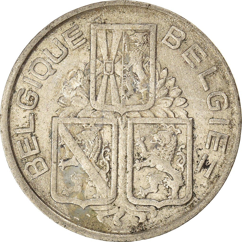 Coin, Belgium, Franc, 1939, VF(20-25), Nickel, KM:119
