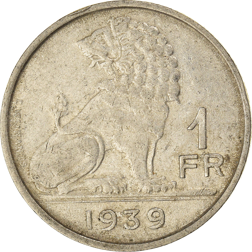 Coin, Belgium, Franc, 1939, VF(20-25), Nickel, KM:119