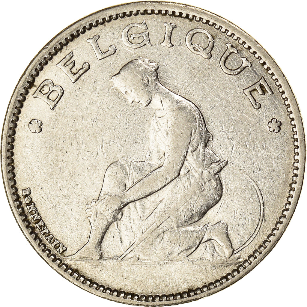 Coin, Belgium, Franc, 1933, EF(40-45), Nickel, KM:89