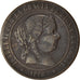 Coin, Spain, Isabel II, 5 Centimos, 1868, VF(30-35), Copper, KM:635.2