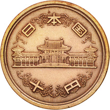 Japan, Hirohito, 10 Yen, 1976, AU(55-58), Bronze, KM:73a