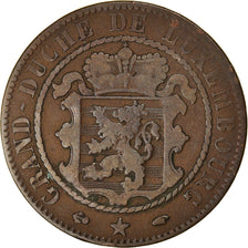 Coin, Luxembourg, William III, 10 Centimes, 1860, Paris, VF(30-35), Bronze