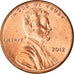 Coin, United States, Lincoln Cent, Cent, 2012, U.S. Mint, Philadelphie