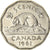 Moneda, Canadá, Elizabeth II, 5 Cents, 1961, Royal Canadian Mint, Ottawa, BC+