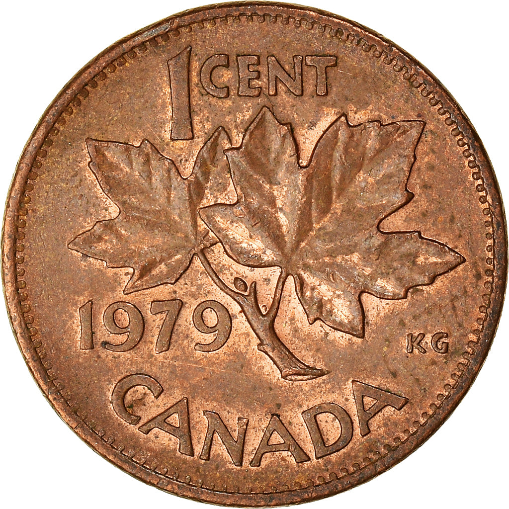 Moneda, Canadá, Cent, 1979, BC+, Bronce, KM:59.2