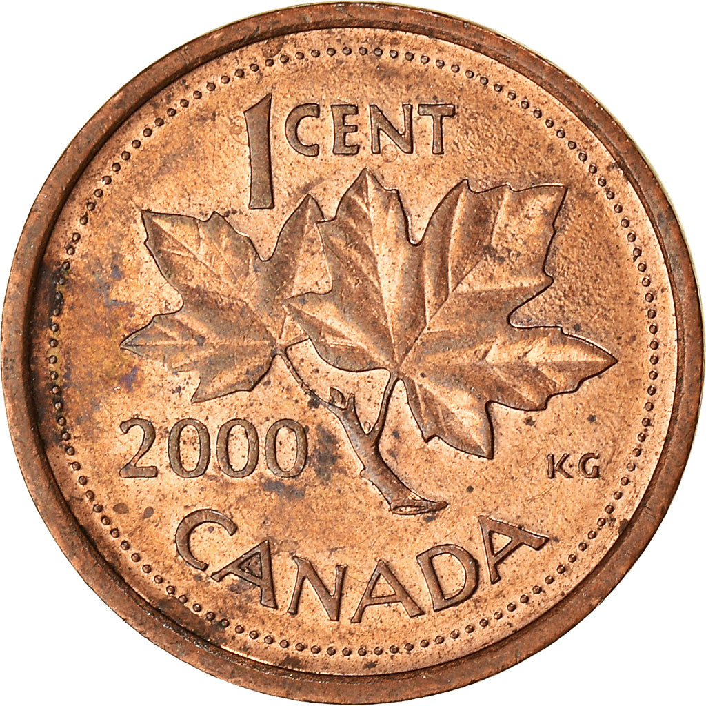 Coin, Canada, Elizabeth II, Cent, 2000, Royal Canadian Mint, Ottawa, VF(20-25)