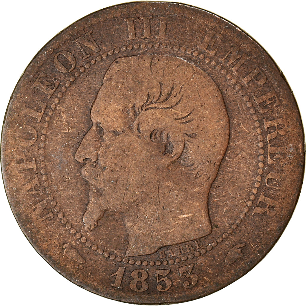 Münze, Frankreich, Napoleon III, Napoléon III, 5 Centimes, 1853, Paris, SGE+