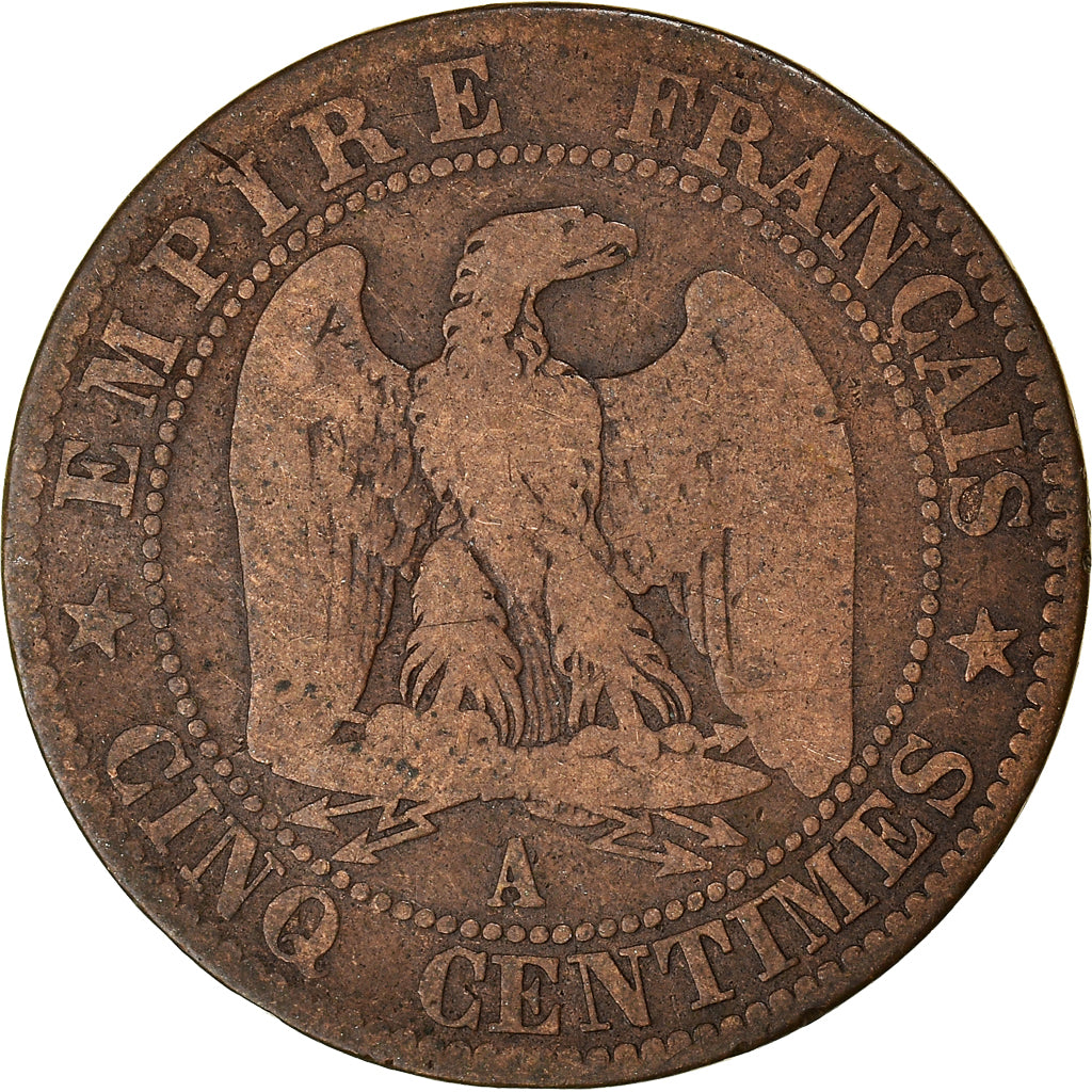 Münze, Frankreich, Napoleon III, Napoléon III, 5 Centimes, 1853, Paris, SGE+