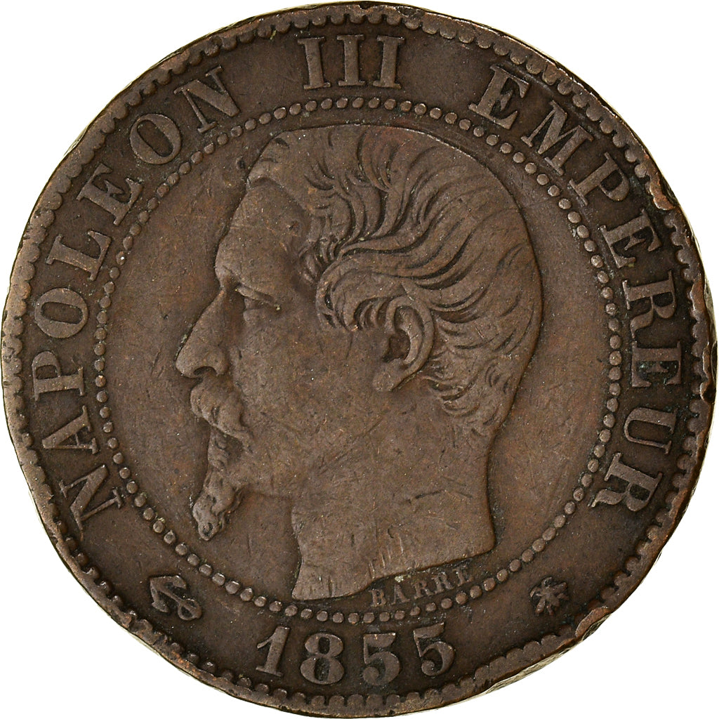 Coin, France, Napoleon III, Napoléon III, 5 Centimes, 1855, Strasbourg