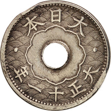 Japan, Yoshihito, 10 Sen, 1921, VF(30-35), Copper-nickel, KM:45