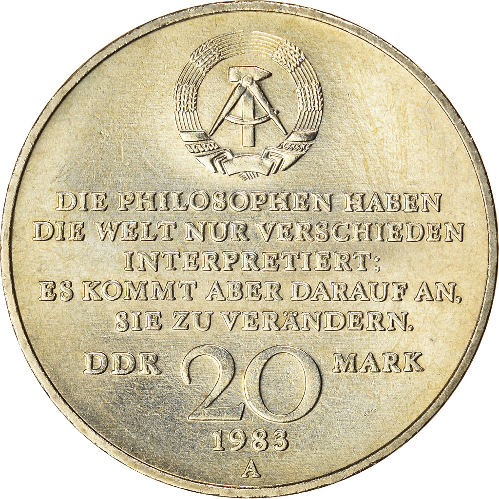 Coin, GERMAN-DEMOCRATIC REPUBLIC, 20 Mark, 1983, Berlin, MS(63), Copper-nickel