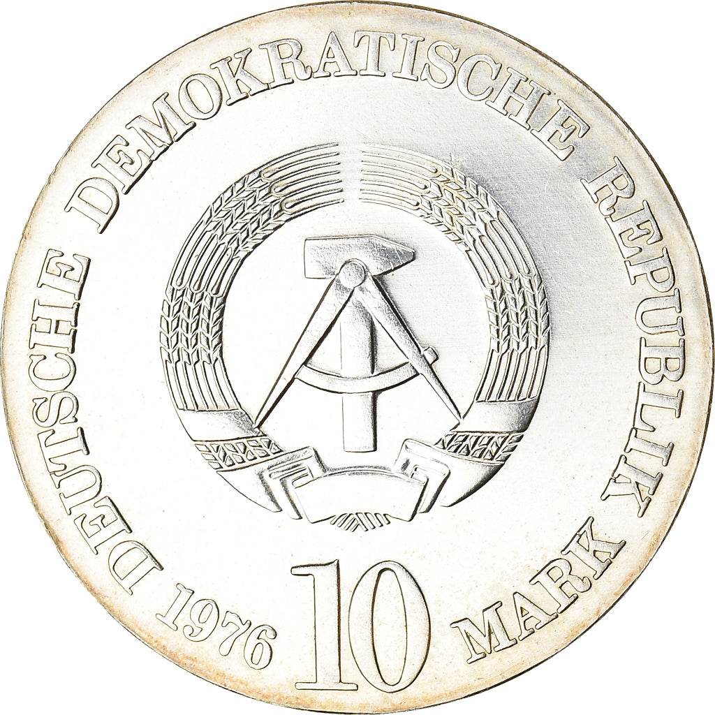 Coin, GERMAN-DEMOCRATIC REPUBLIC, 10 Mark, 1976, Berlin, 150th Anniversary -