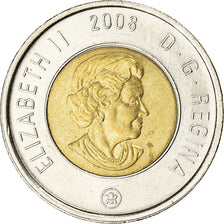 Moneta, Canada, Ours polaire, date en haut, 2 Dollars, 2008, Royal Canadian