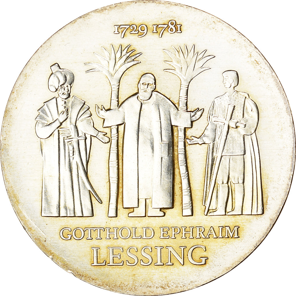 Moneta, REPUBBLICA DEMOCRATICA TEDESCA, 250th Anniversary - Birth of Gotthold