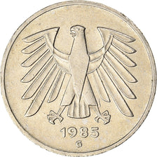 Coin, GERMANY - FEDERAL REPUBLIC, 5 Mark, 1985, Karlsruhe, VF(30-35)