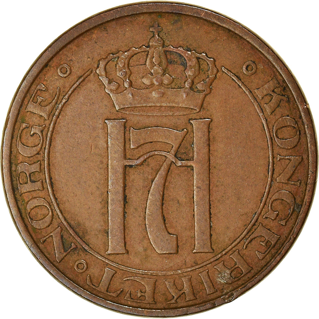 Coin, Norway, Haakon VII, 2 Öre, 1940, EF(40-45), Bronze, KM:371