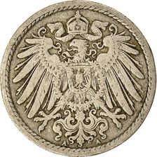 Coin, GERMANY - EMPIRE, Wilhelm II, 5 Pfennig, 1900, Berlin, VF(20-25)