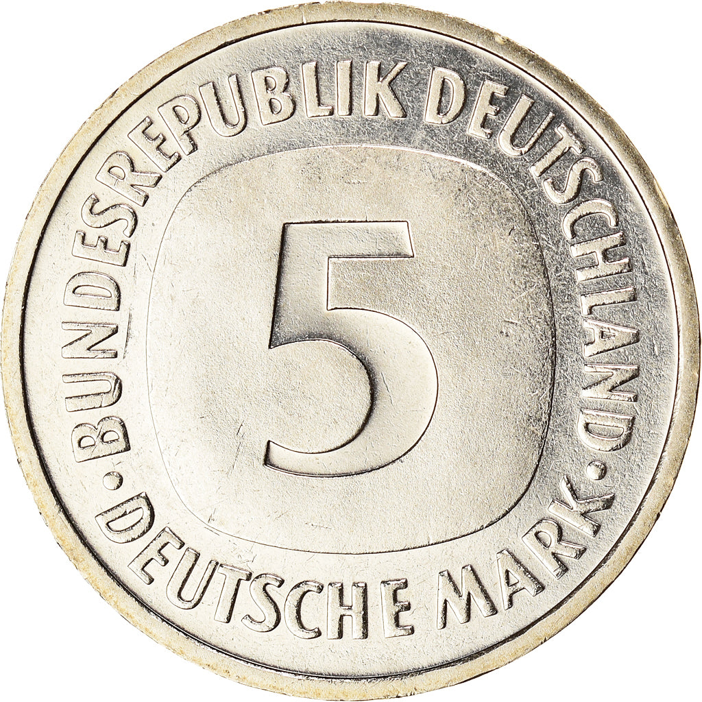Coin, GERMANY - FEDERAL REPUBLIC, 5 Mark, 1994, Munich, MS(63), Copper-Nickel