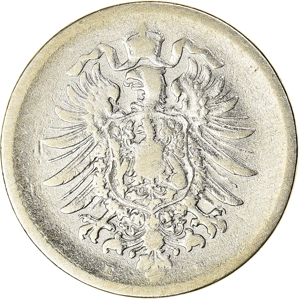 Coin, GERMANY - EMPIRE, Wilhelm I, Mark, 1875, Muldenhütten, VF(20-25), Silver