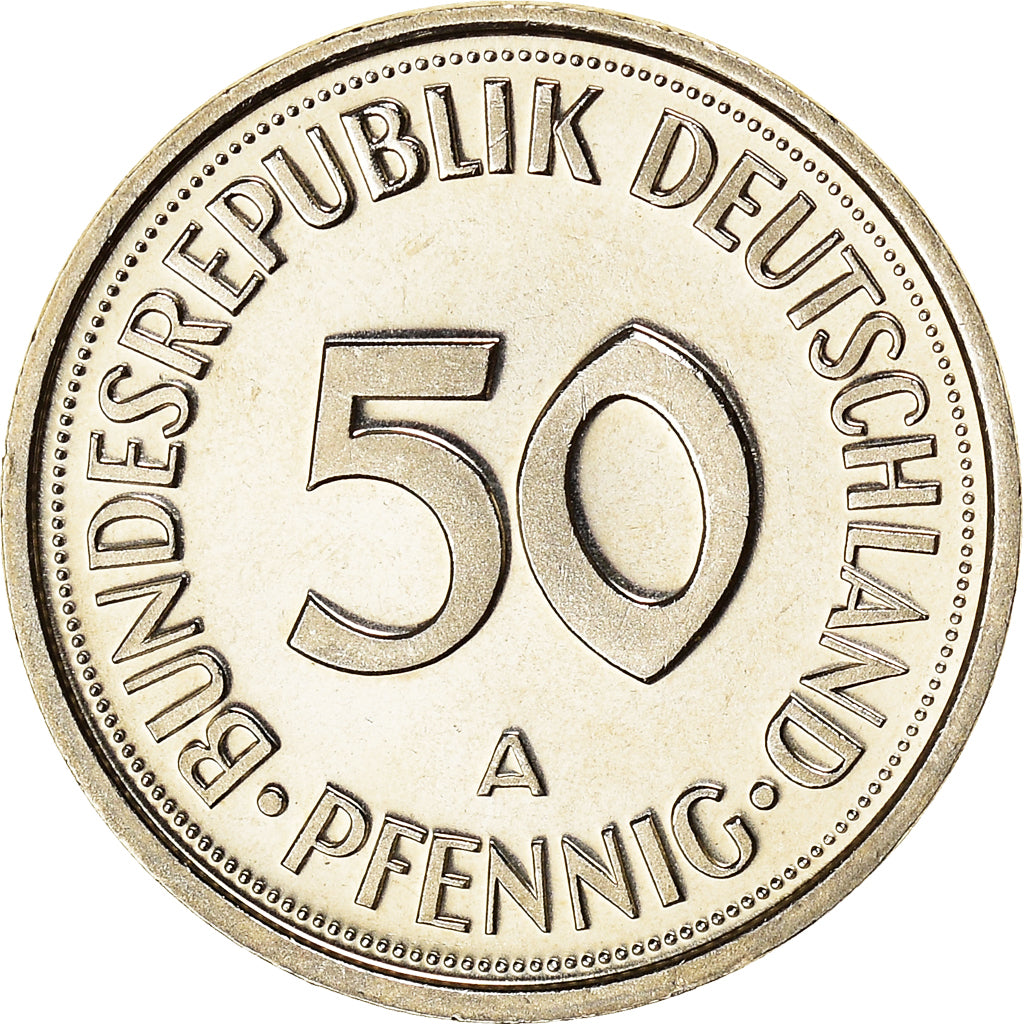 Coin, GERMANY - FEDERAL REPUBLIC, 50 Pfennig, 1993, Berlin, BE, MS(63)