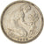 Moneda, ALEMANIA - REPÚBLICA FEDERAL, 50 Pfennig, 1950, Hamburg, BC+, Cobre -