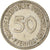 Moneda, ALEMANIA - REPÚBLICA FEDERAL, 50 Pfennig, 1950, Hamburg, BC+, Cobre -