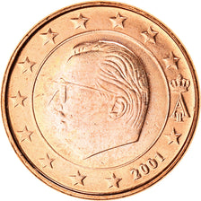 Belgium, Euro Cent, 2001, EF(40-45), Copper Plated Steel