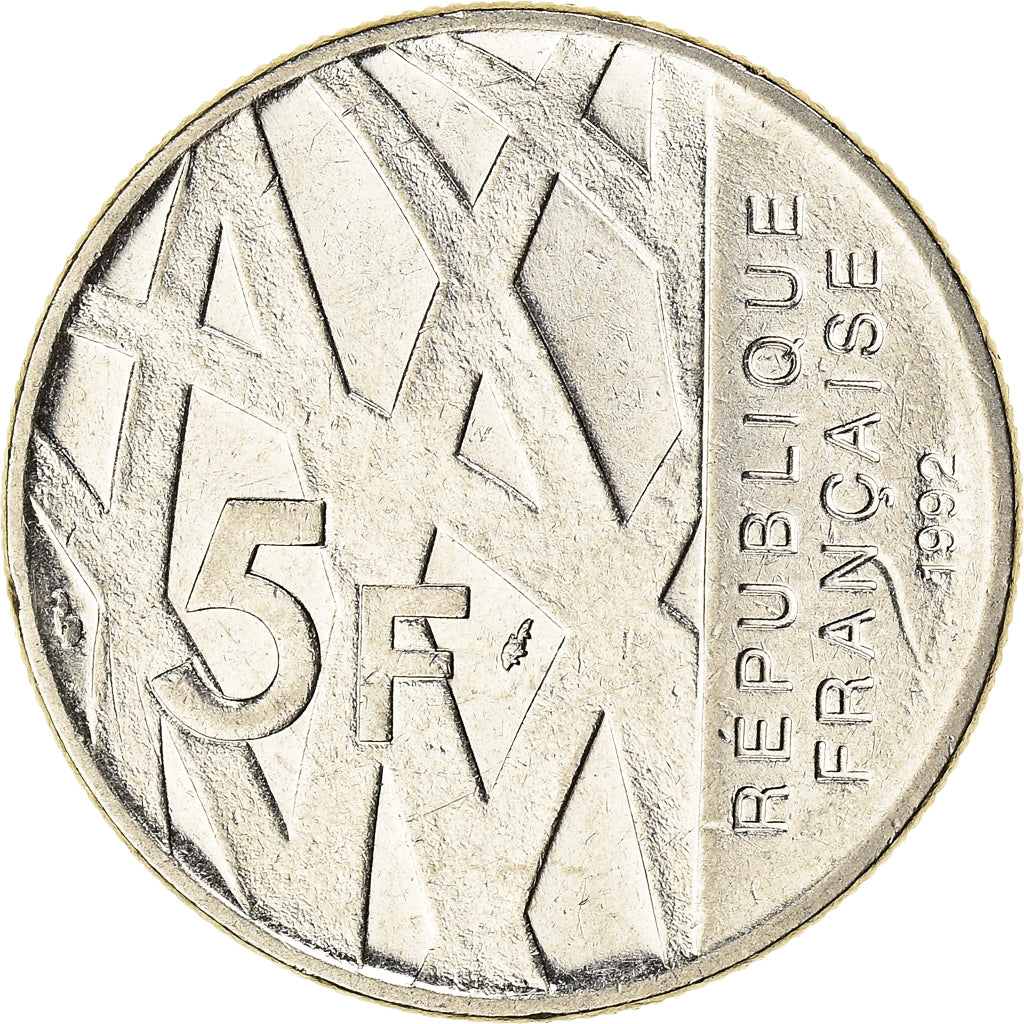 Coin, France, Mendès France, 5 Francs, 1992, Paris, VF(30-35), Nickel, KM:1006