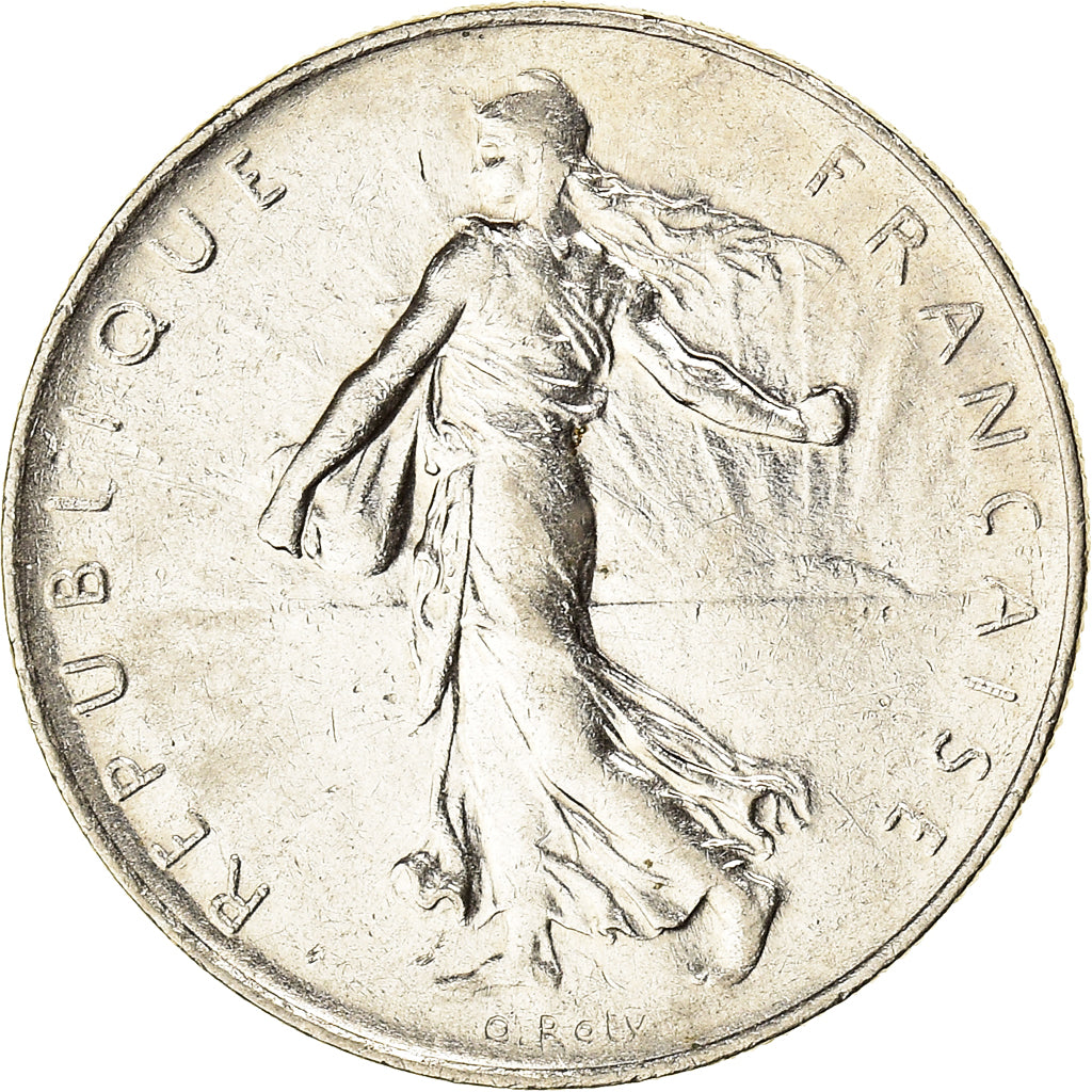 Moeda, França, Semeuse, Franc, 1969, Paris, 1 Franc, EF(40-45), Níquel