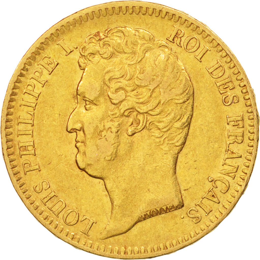 France, Louis-Philippe, 20 Francs, 1831, Paris, EF(40-45), Gold, KM:746.1