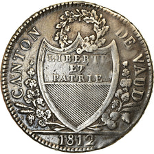 Coin, SWISS CANTONS, VAUD, 40 Batzen, 1812, VF(30-35), Silver, KM:17